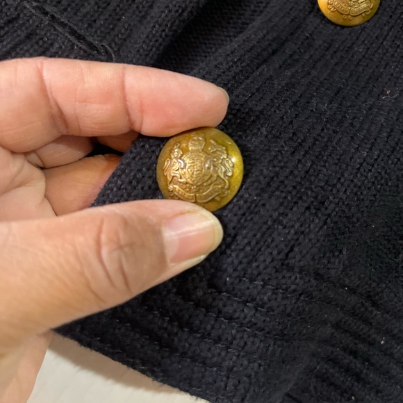 Vintage LRL 1X single breasted blazer. Gold vintage engraved buttons old money - Picture 6 of 10